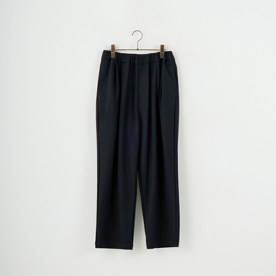STILL BY HAND [スティルバイハンド] ウールジャージー ツータックパンツ [CS04253] CHARCOAL