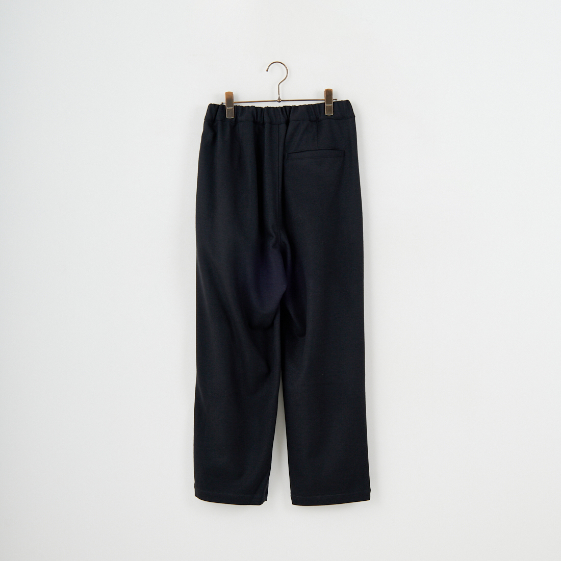 STILL BY HAND [スティルバイハンド] ウールジャージー ツータックパンツ [CS04253] CHARCOAL