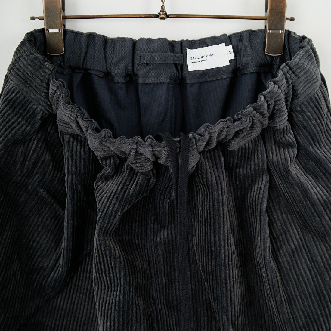 STILL BY HAND [スティルバイハンド] コーデュロイイージーパンツ [PT03253] BLU CHARC