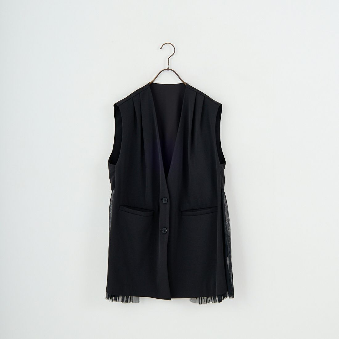 DIGNITE COLLIER [ディニテコリエ] バックチュールジレ [80256126] 004 ﾌﾞﾗｯｸ