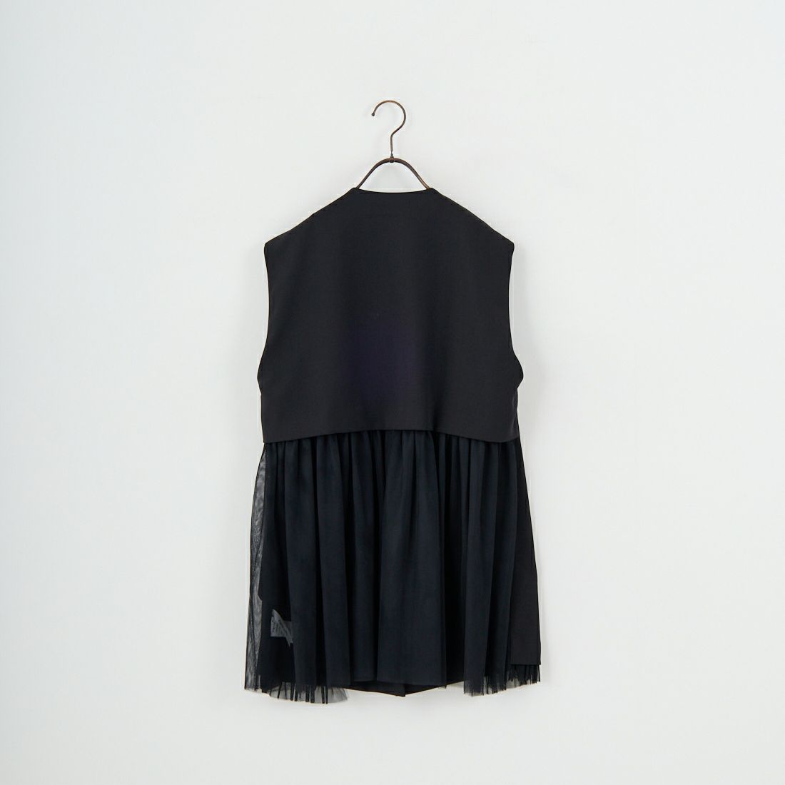 DIGNITE COLLIER [ディニテコリエ] バックチュールジレ [80256126] 004 ﾌﾞﾗｯｸ