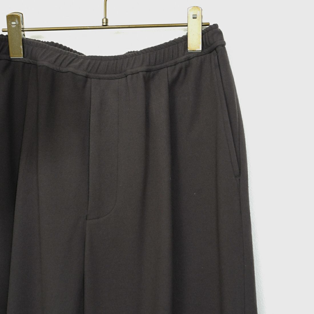 Noir Fabrik [ヌワールファブリック] ソフトフランネル ミニマルワイドスラックス [NF-254-081] BROWN