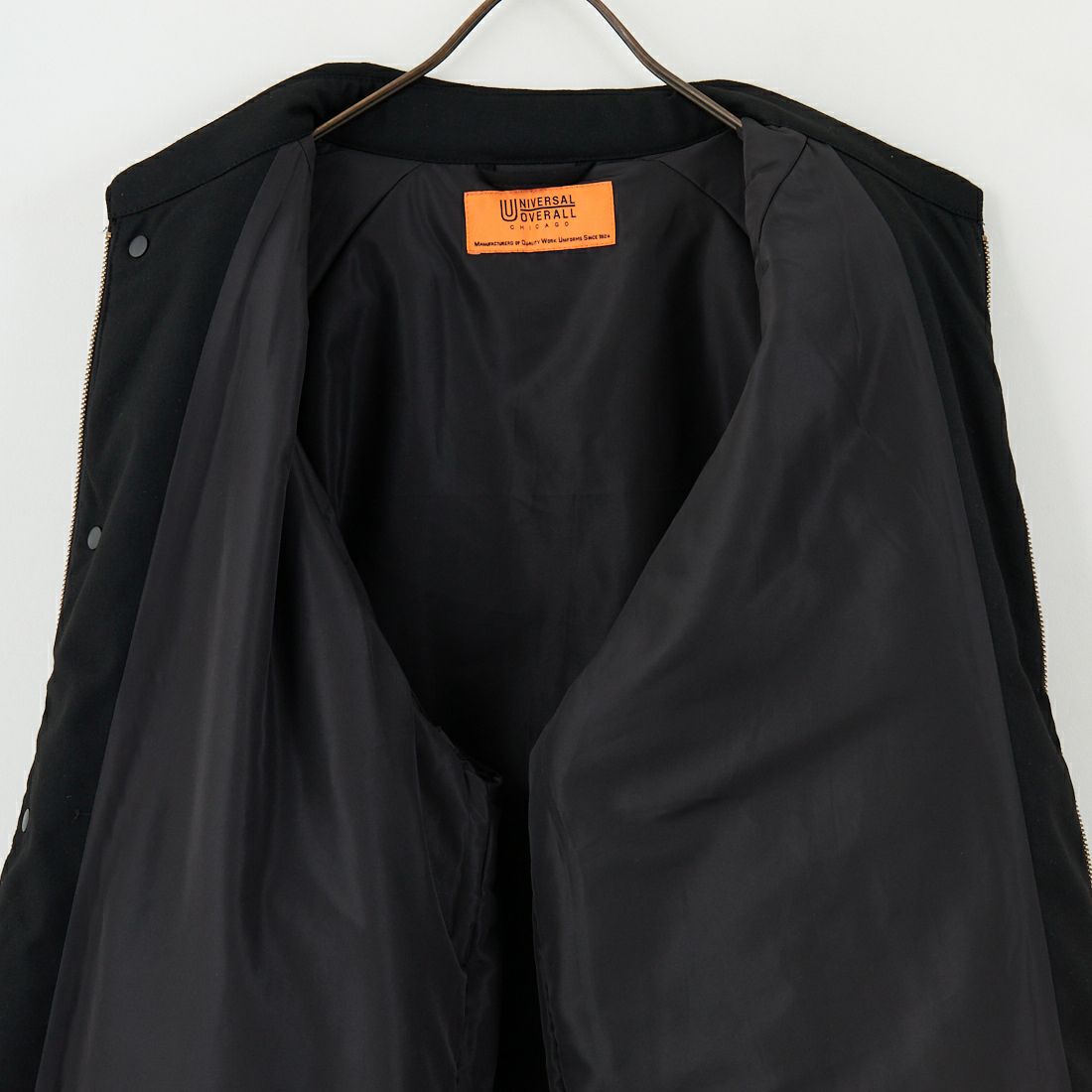 UNIVERSAL OVERALL [ユニバーサルオーバーオール] 別注 中綿入りコーチジャケット [U2531422IN-JF] BLACK