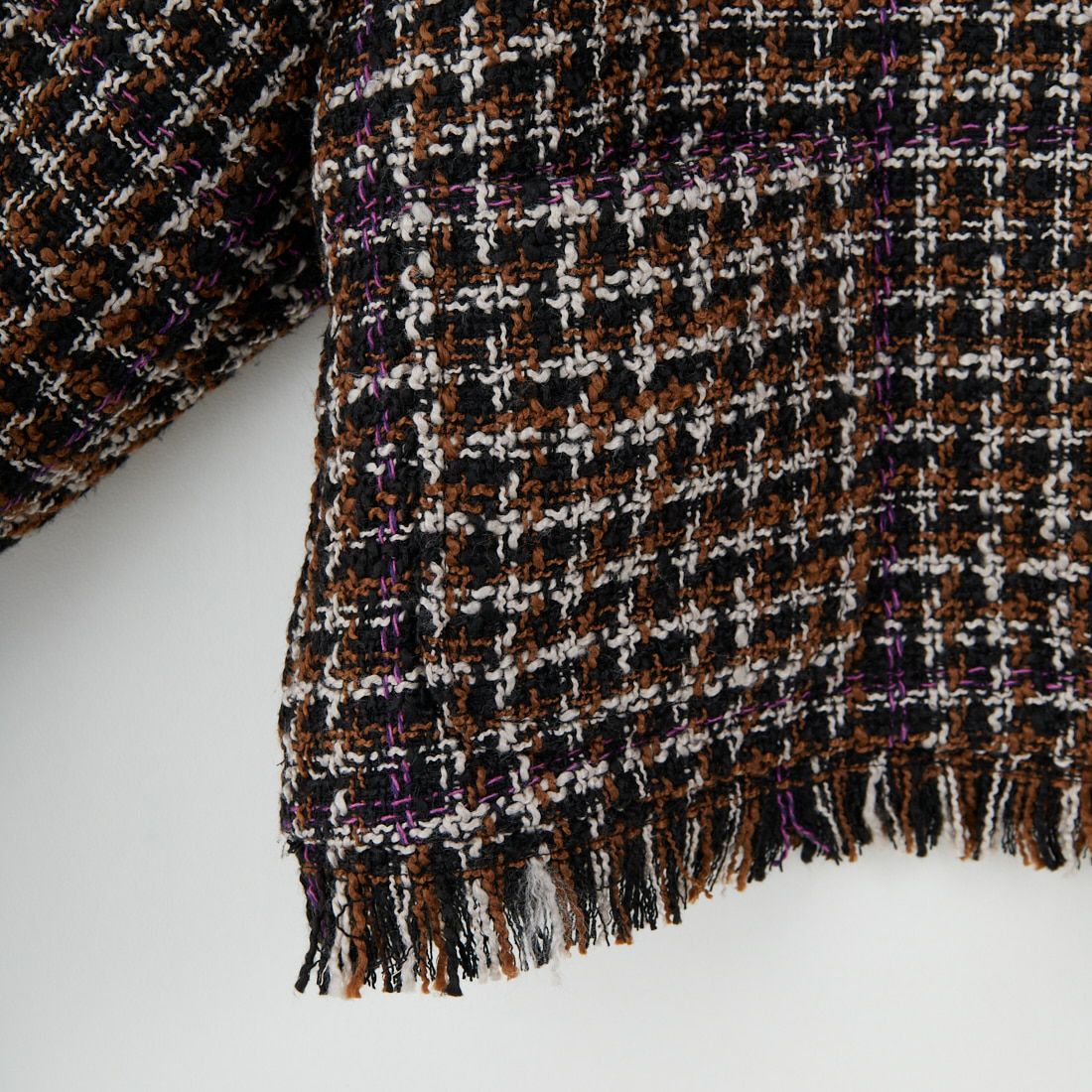 Jeans Factory Clothes [ジーンズファクトリークローズ] ファンシーヤーン ツイードジャケット [LFF706] 840 BLACK