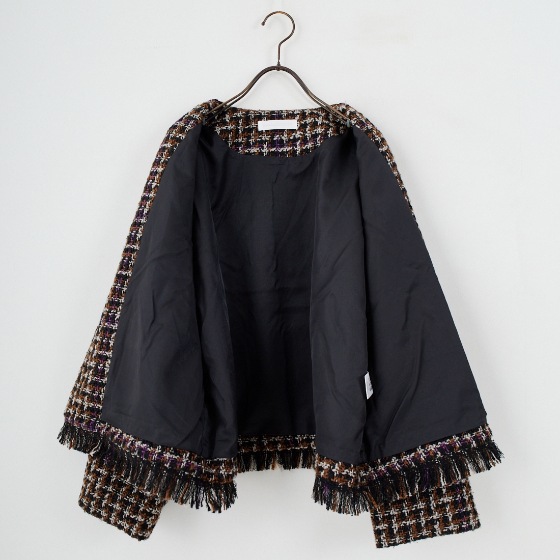 Jeans Factory Clothes [ジーンズファクトリークローズ] ファンシーヤーン ツイードジャケット [LFF706] 840 BLACK