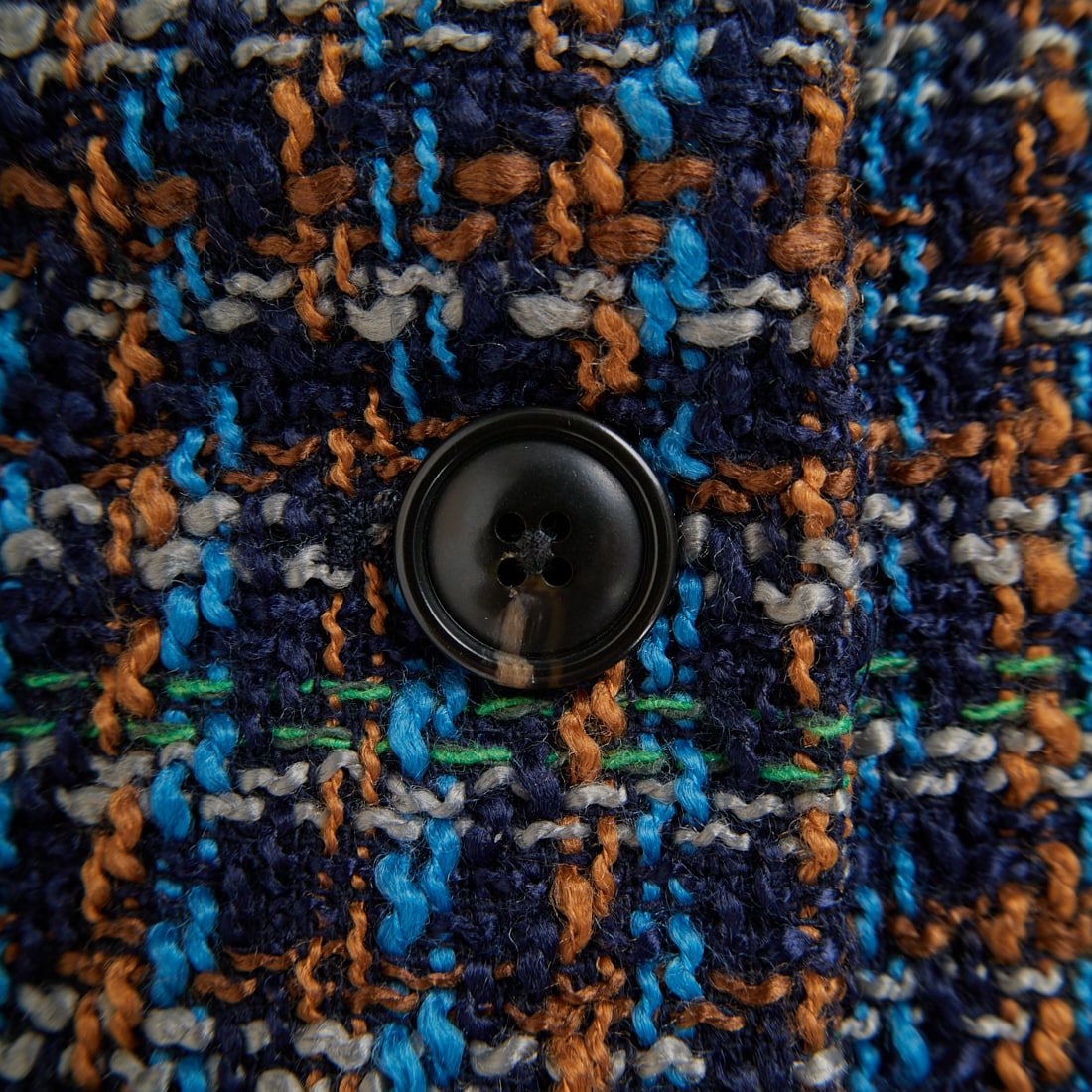 Jeans Factory Clothes [ジーンズファクトリークローズ] ファンシーヤーン ツイードジャケット [LFF706] 540 NAVY