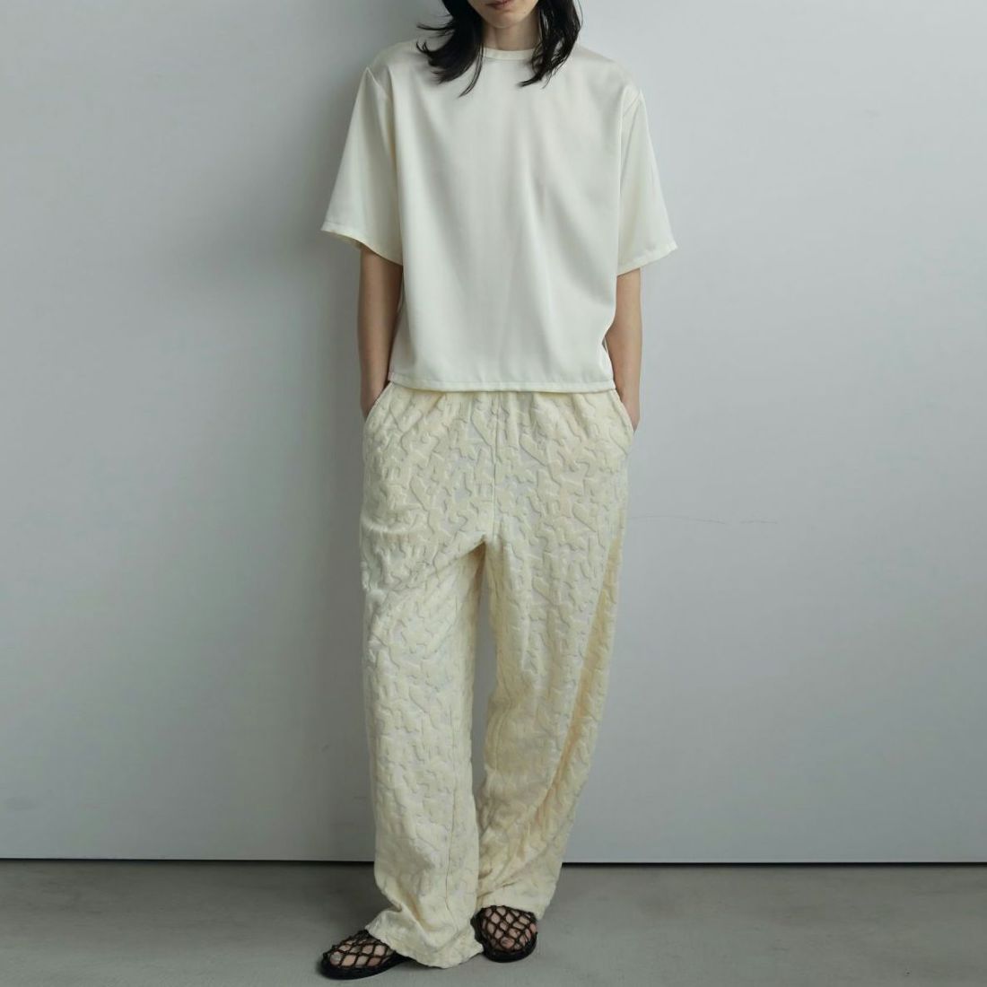 anuke [アンヌーク] ジャガードラフパンツ [62520708] IVR