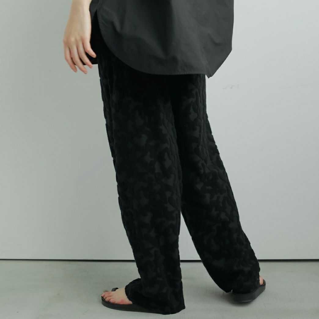 anuke [アンヌーク] ジャガードラフパンツ [62520708] BLK