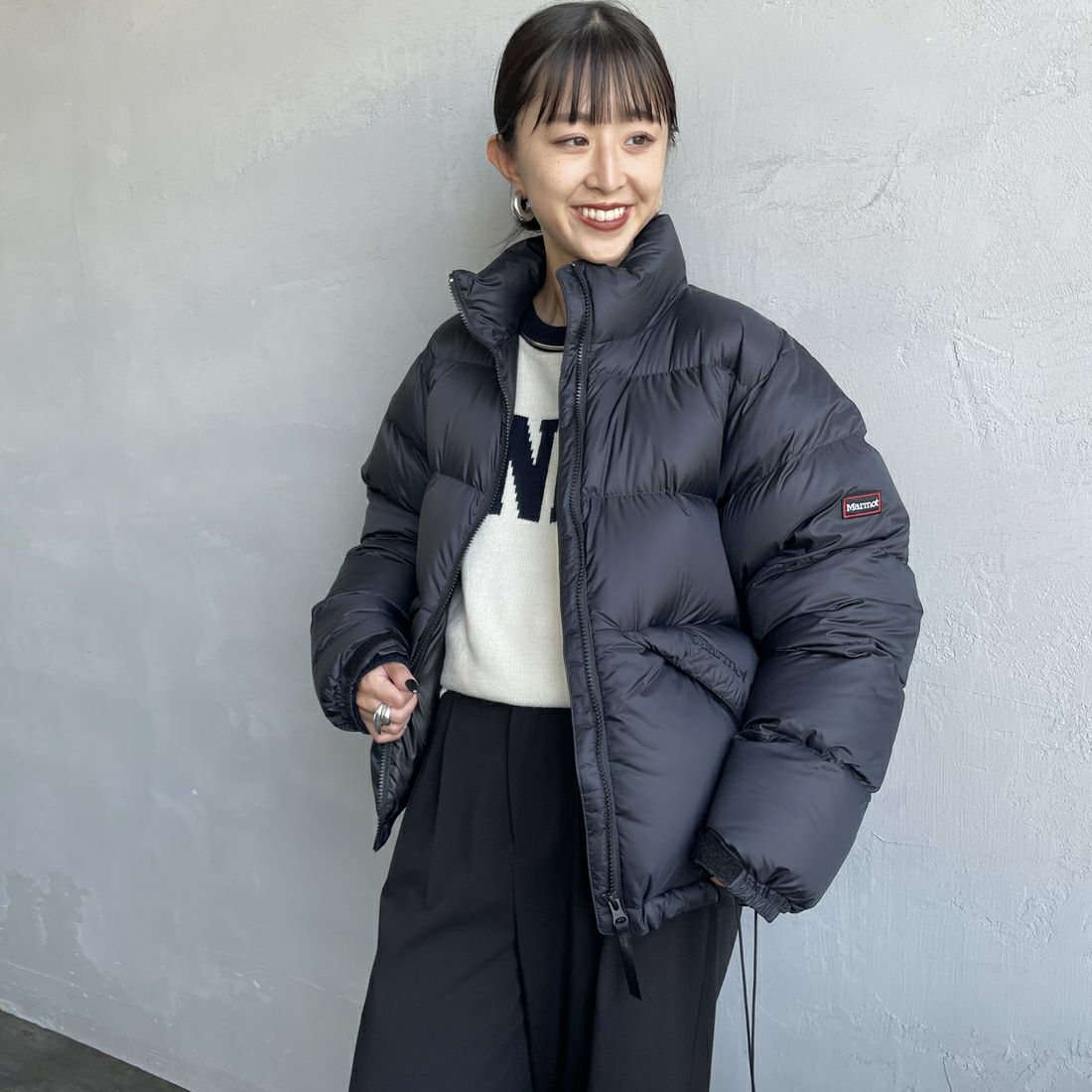 BLACK&&モデル身長：150cm 着用サイズ：S&&