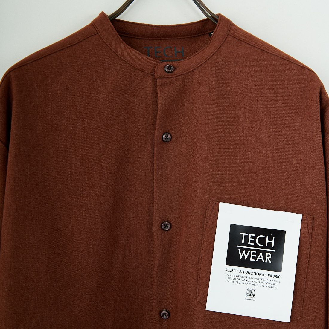 Jeans Factory Clothes [ジーンズファクトリークローズ] ラナテックレイバンドカラーシャツ [EPC-55108] 2 RENGA