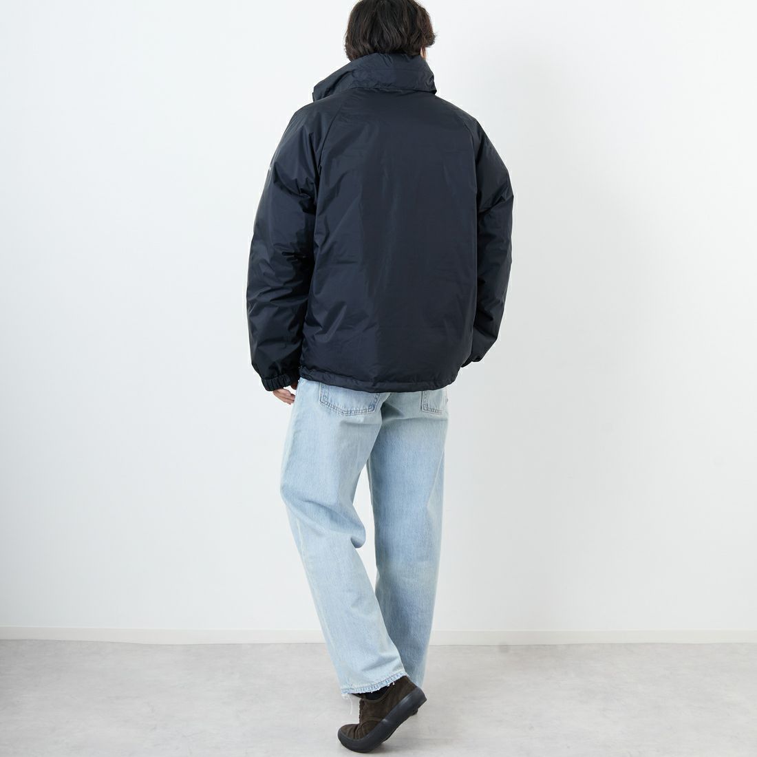 JEANSFACTORY × NANGA [ジーンズファクトリー × ナンガ] 別注 オーロラテックスダウンジャケット [JMP-254-030-JF] BLACK &&モデル身長：179cm 着用サイズ：XL&&