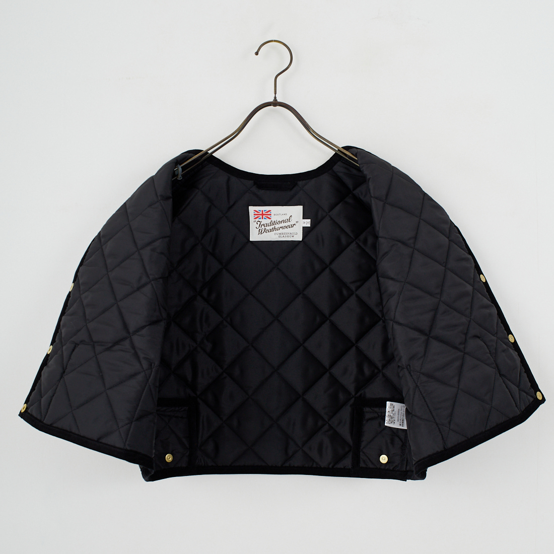 Traditional Weatherwear [トラディショナル ウェザーウェア] アークリー ジレ [L252APQVS0308AA] AA01 BK/BK