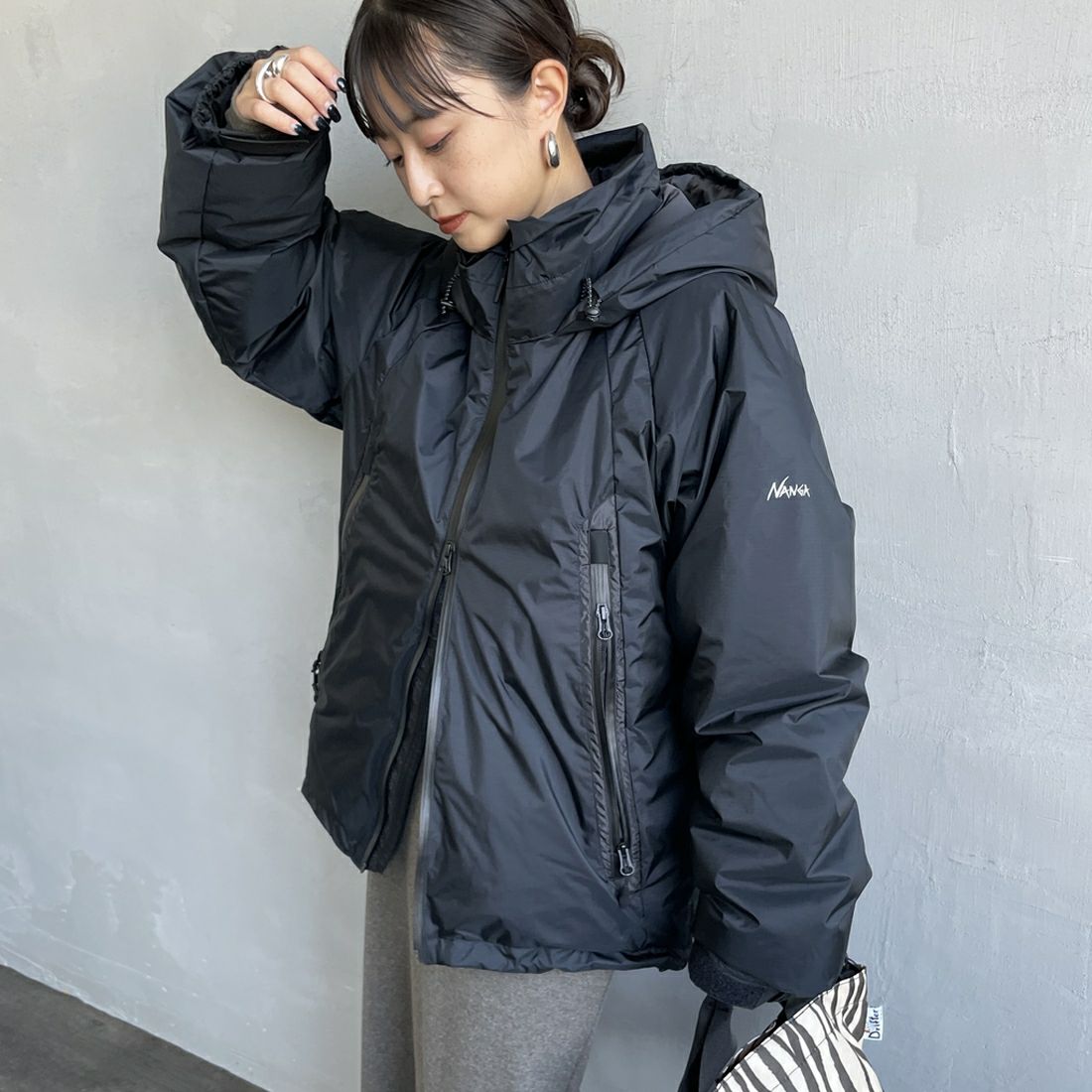 BLACK&&モデル身長：150cm 着用サイズ：S&&