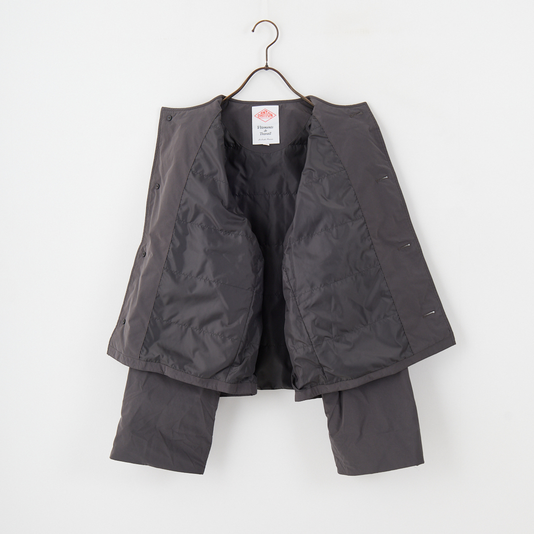 DANTON [ダントン] カラーレスワイドジャケット [DT-A0672PNT] CHARCOAL