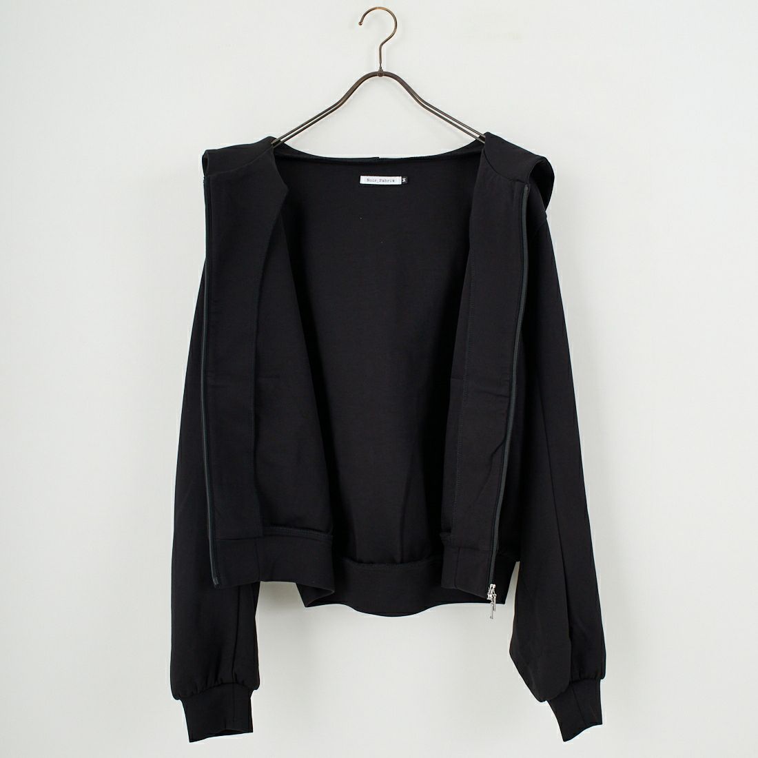 Noir Fabrik [ヌワールファブリック] コットンダンボールジップフーディ [653711] BLACK