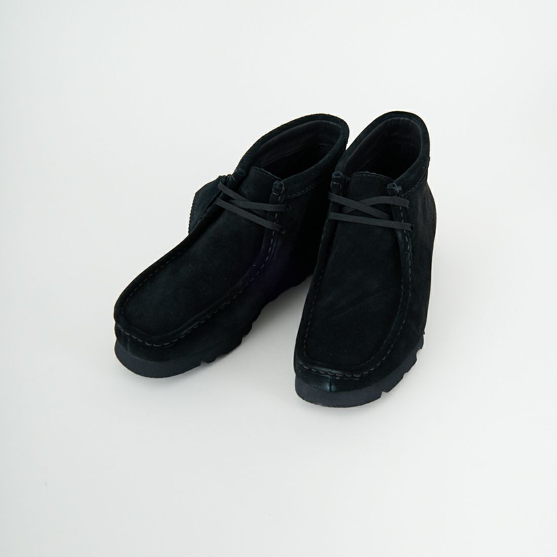 Clarks [クラークス] ワラビーブーツ ゴアテックス(ブラックスエード) [26179256] BLACK