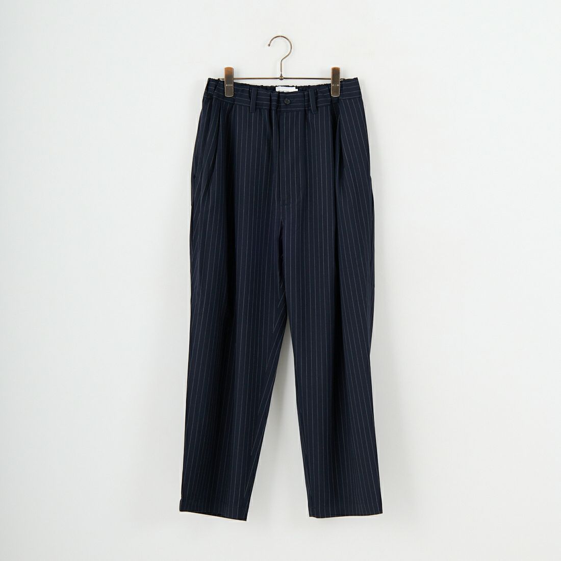 STILL BY HAND [スティルバイハンド] 別注 ウールツータックパンツ [2503JF-EX08-JF] NAVY ST