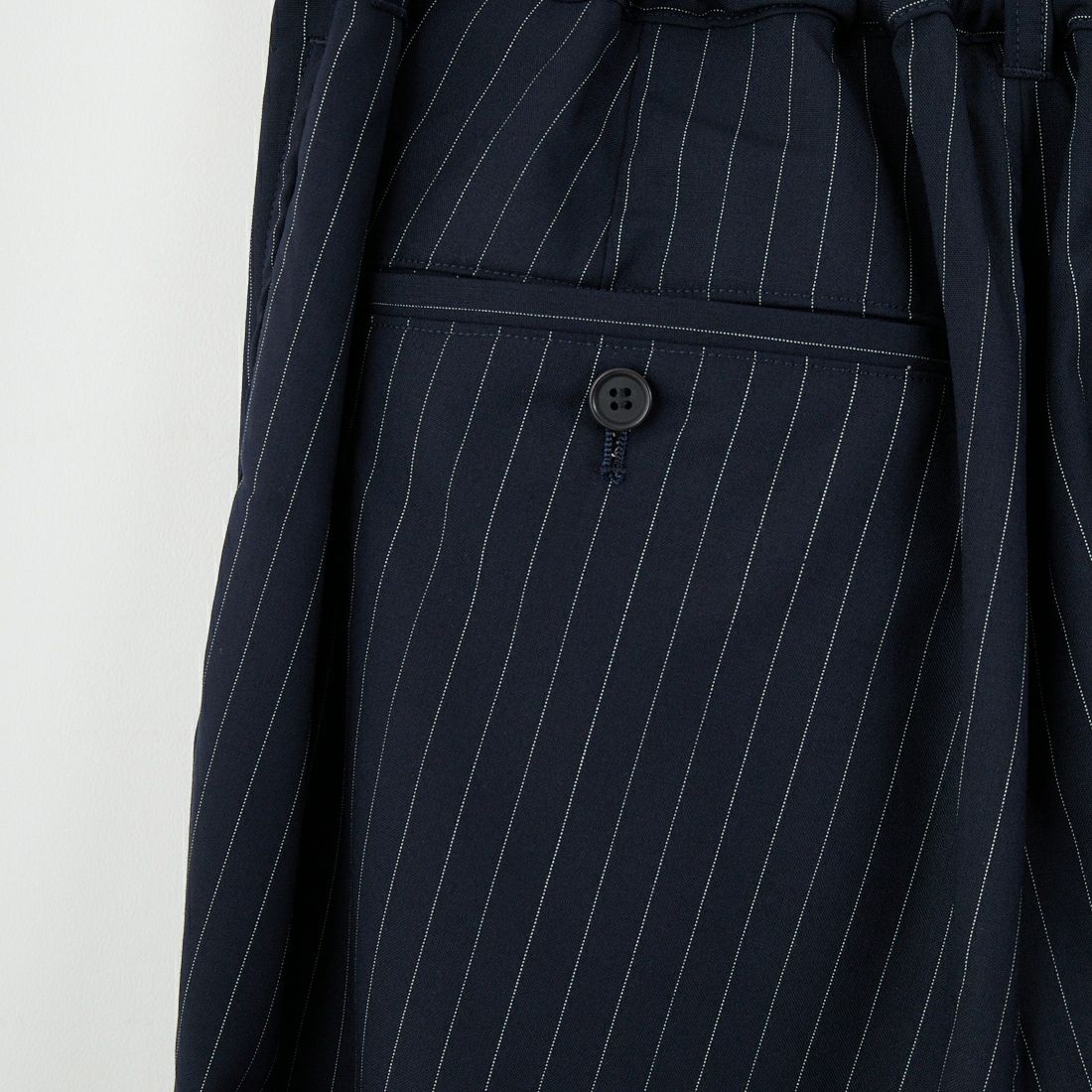 STILL BY HAND [スティルバイハンド] 別注 ウールツータックパンツ [2503JF-EX08-JF] NAVY ST