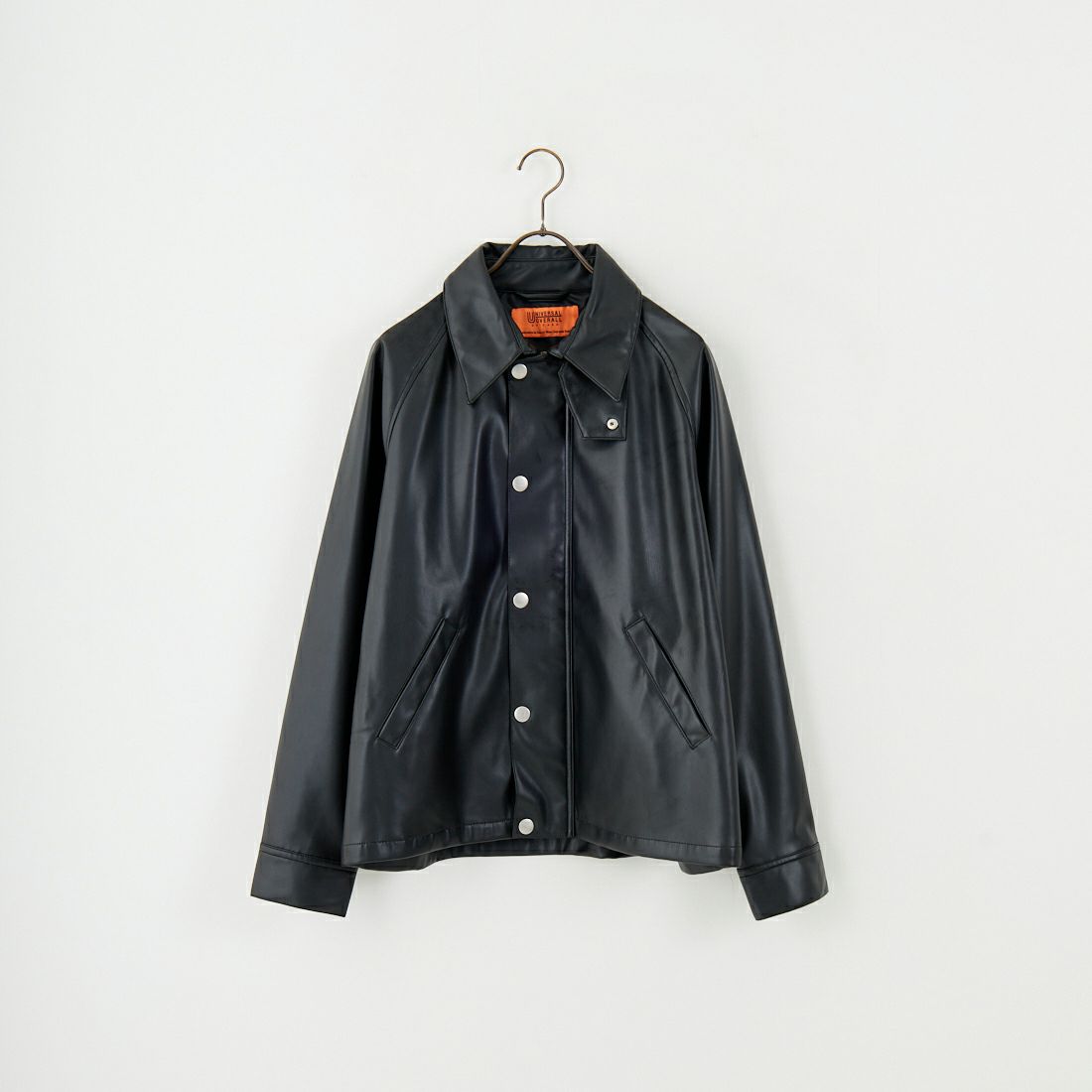 UNIVERSAL OVERALL [ユニバーサルオーバーオール] 別注 オーバーサイズ レザージャケット [U2532480IN-JF] BLACK
