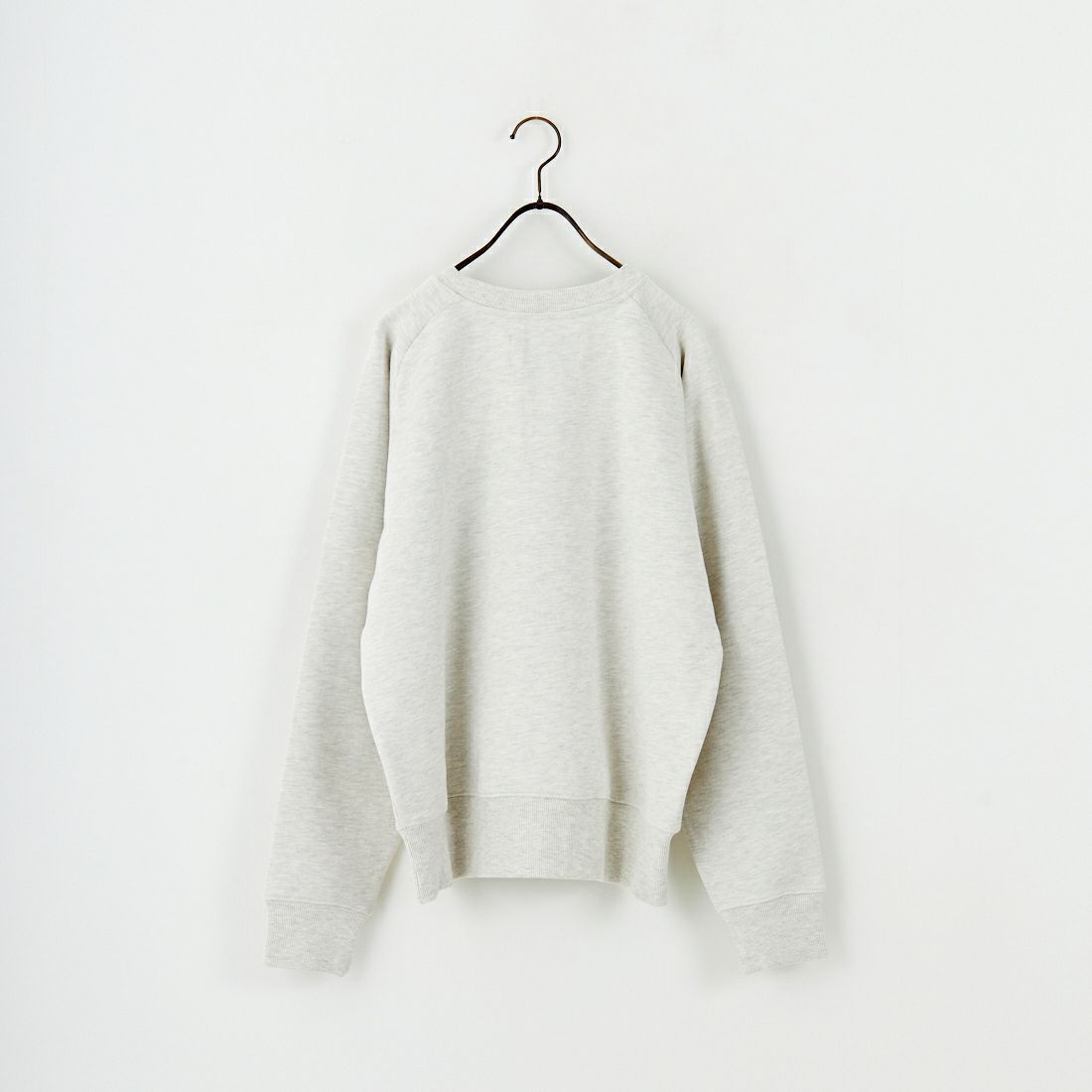 UNIVERSAL OVERALL [ユニバーサルオーバーオール] 別注 ワンポイントロゴ刺繍 ラグランスリーブスウェット [U2532201IN-JF] OATMEAL