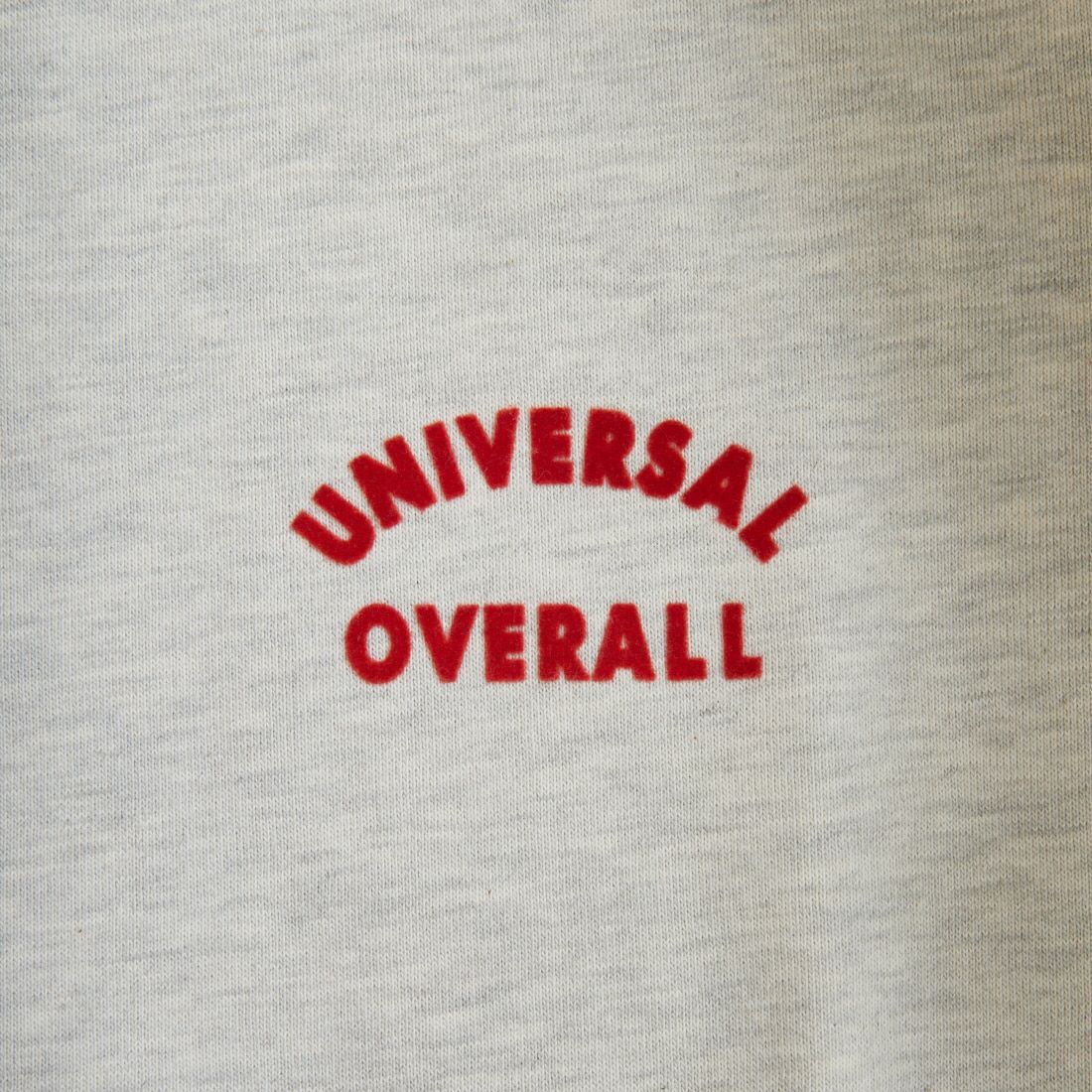 UNIVERSAL OVERALL [ユニバーサルオーバーオール] 別注 ワンポイントロゴ刺繍 ラグランスリーブスウェット [U2532201IN-JF] OATMEAL