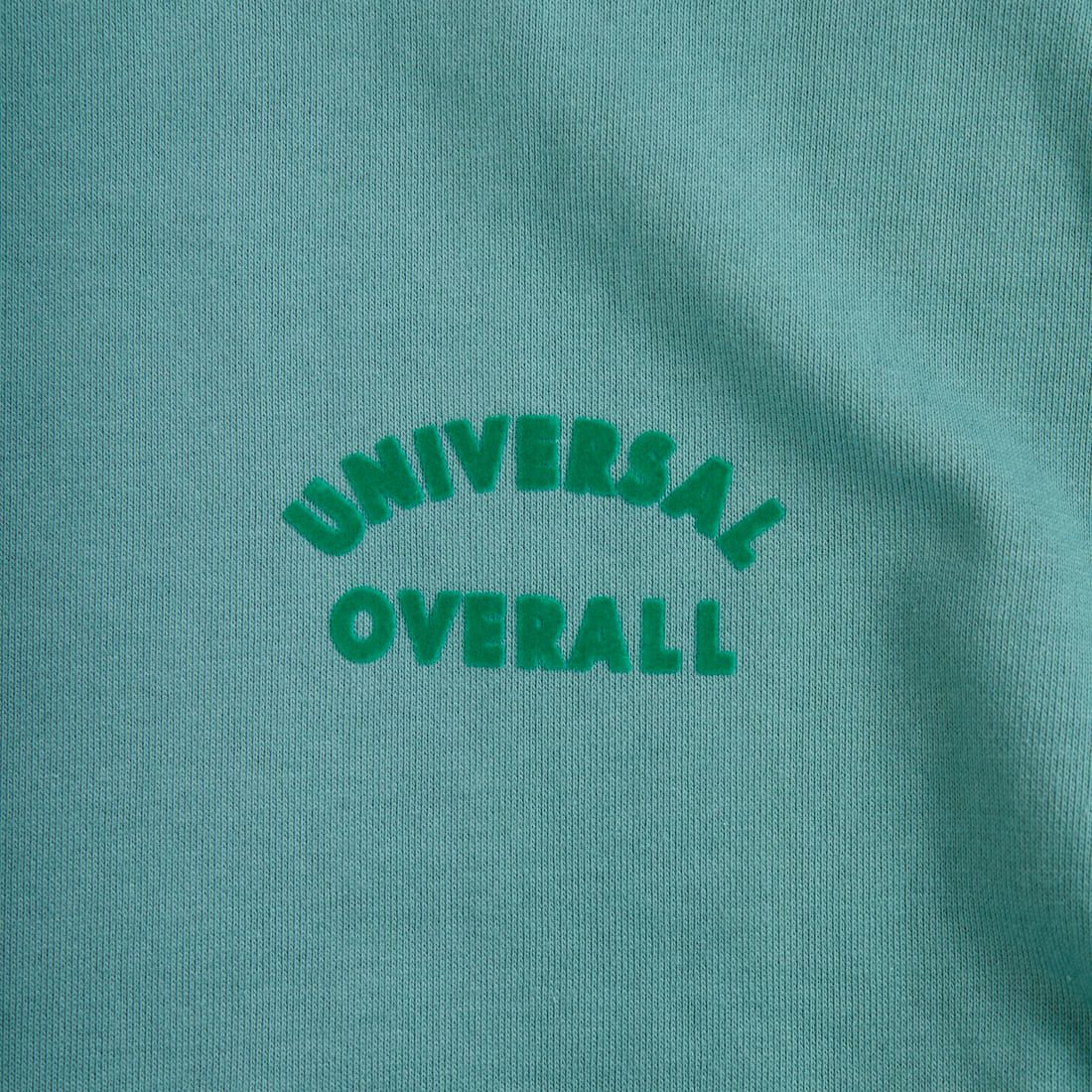 UNIVERSAL OVERALL [ユニバーサルオーバーオール] 別注 ワンポイントロゴ刺繍 ラグランスリーブスウェット [U2532201IN-JF] W.GREEN