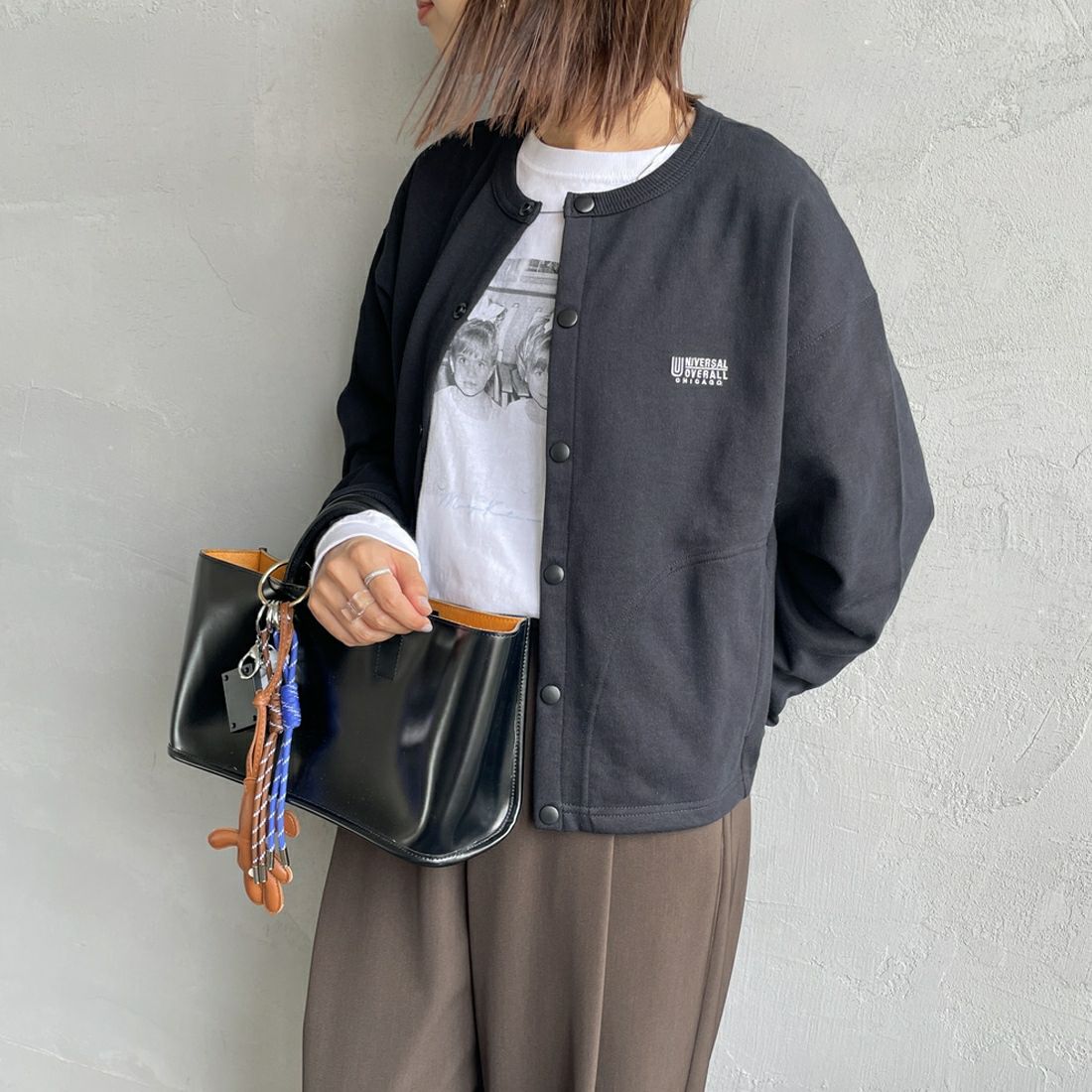 BLACK&&モデル身長：159cm 着用サイズ：F&&