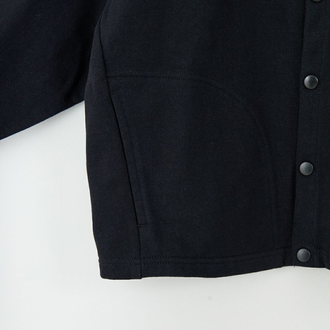 UNIVERSAL OVERALL [ユニバーサルオーバーオール] 別注 ワンポイントロゴ刺繍 スウェットカーディガン [U2532270IN-JF] BLACK