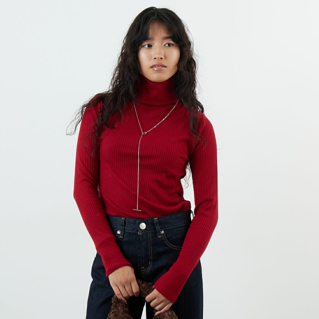 RED&&モデル身長：161cm 着用サイズ：36&&
