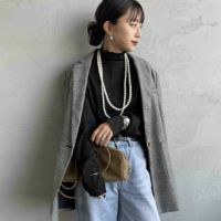 09 BLACK&&モデル身長：150cm 着用サイズ：F&&