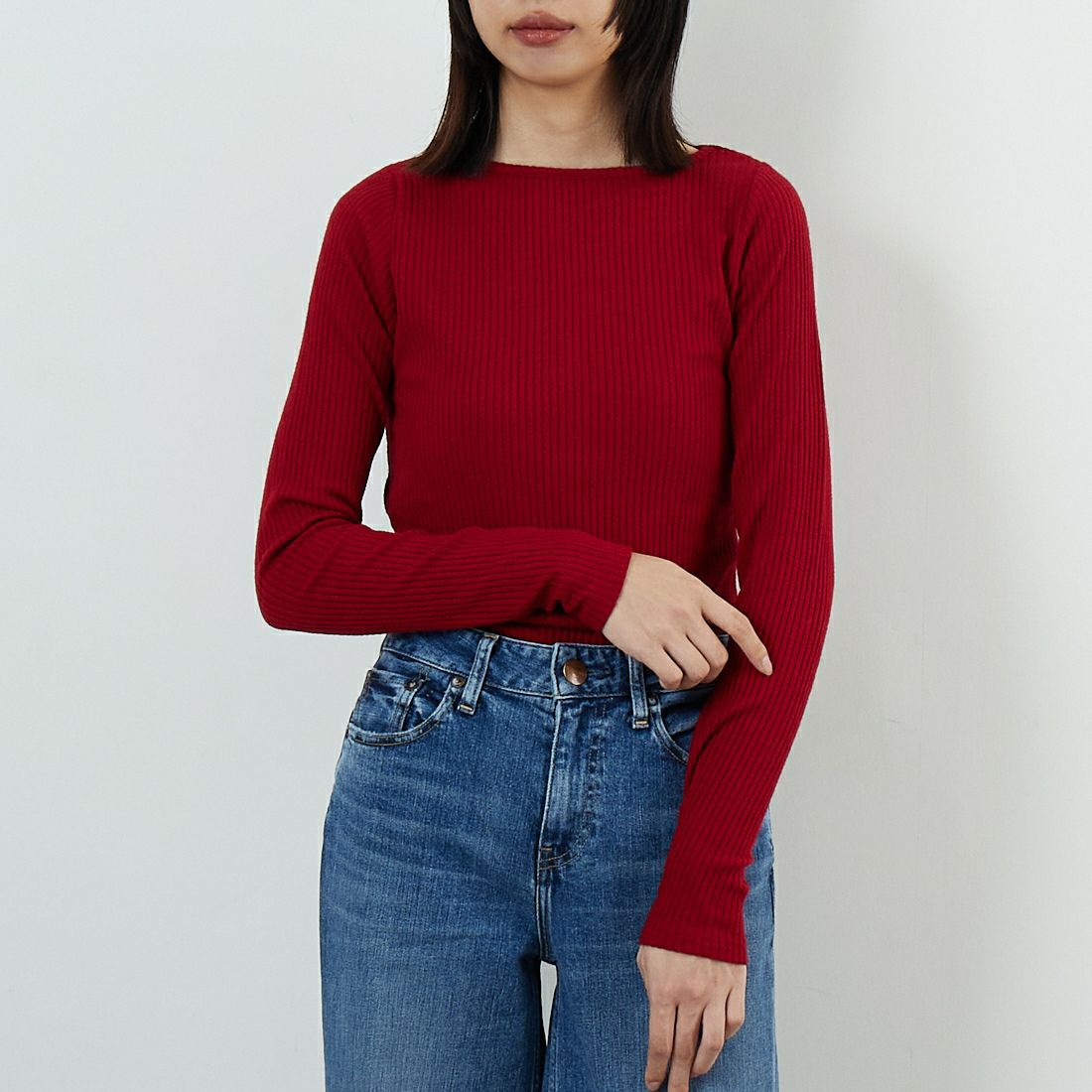 RED&&モデル身長：162cm 着用サイズ：36&&