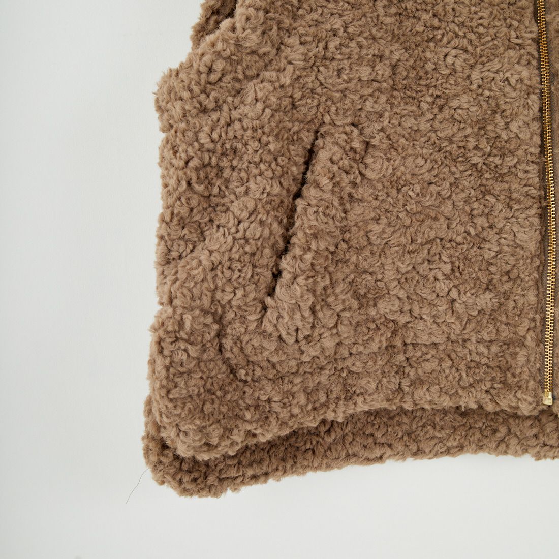 Jeans Factory Clothes [ジーンズファクトリークローズ] プードルボアハイネックベスト [VP-2263] ｸﾞﾚｰｼﾞｭ