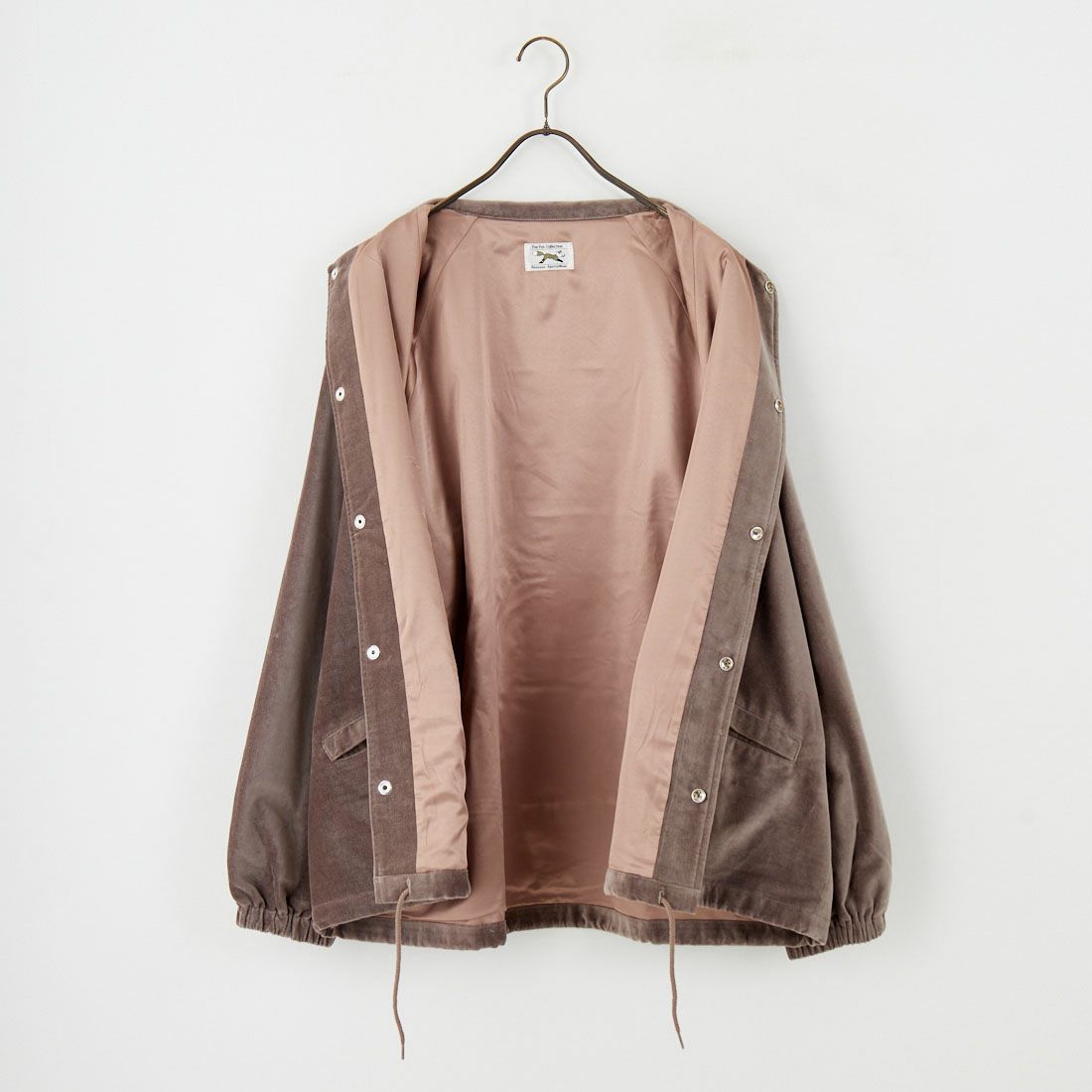 THE FOX [ザフォックス] 別注 ワンポイントロゴ ラグランスリーブコーチジャケット [PN25F002-JF] BEIGE