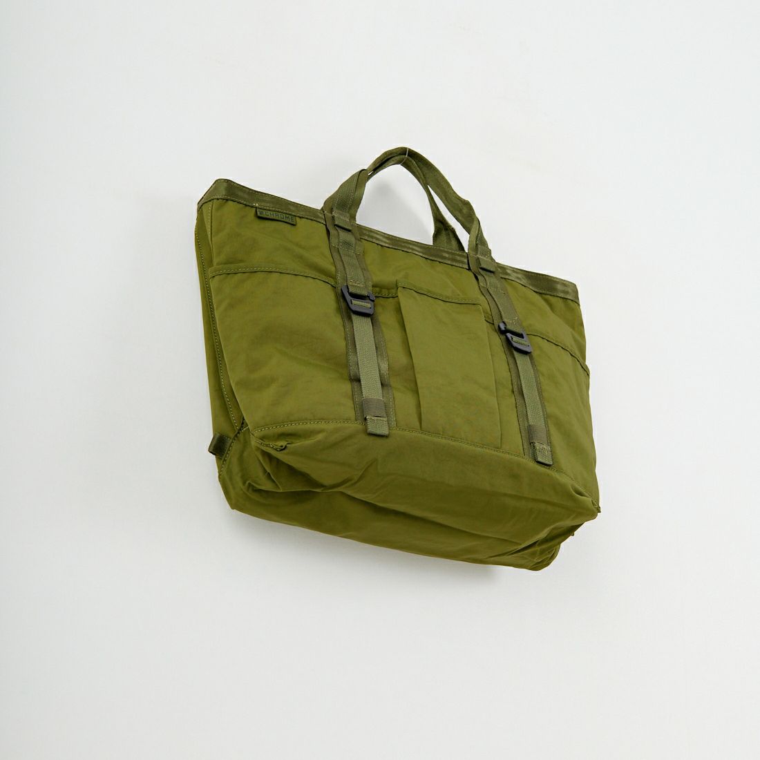 【極美品】CHROME メッセンジャーバッグ カーキ クローム CHROME [クローム] グローサリートート メッセンジャーバッグ 15L