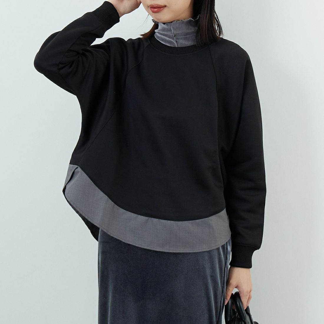 ﾌﾞﾗｯｸ&&モデル身長：162cm 着用サイズ：F&&