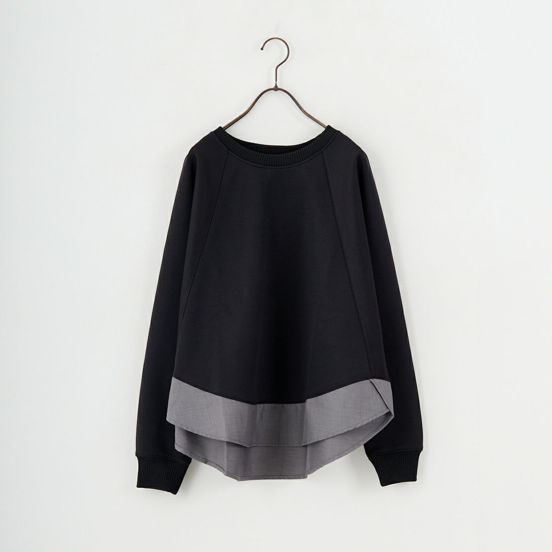 Jf Ready Made [ジェイエフレディメイド] ボンディングラグラン切替プルオーバー [3225704] ﾌﾞﾗｯｸ