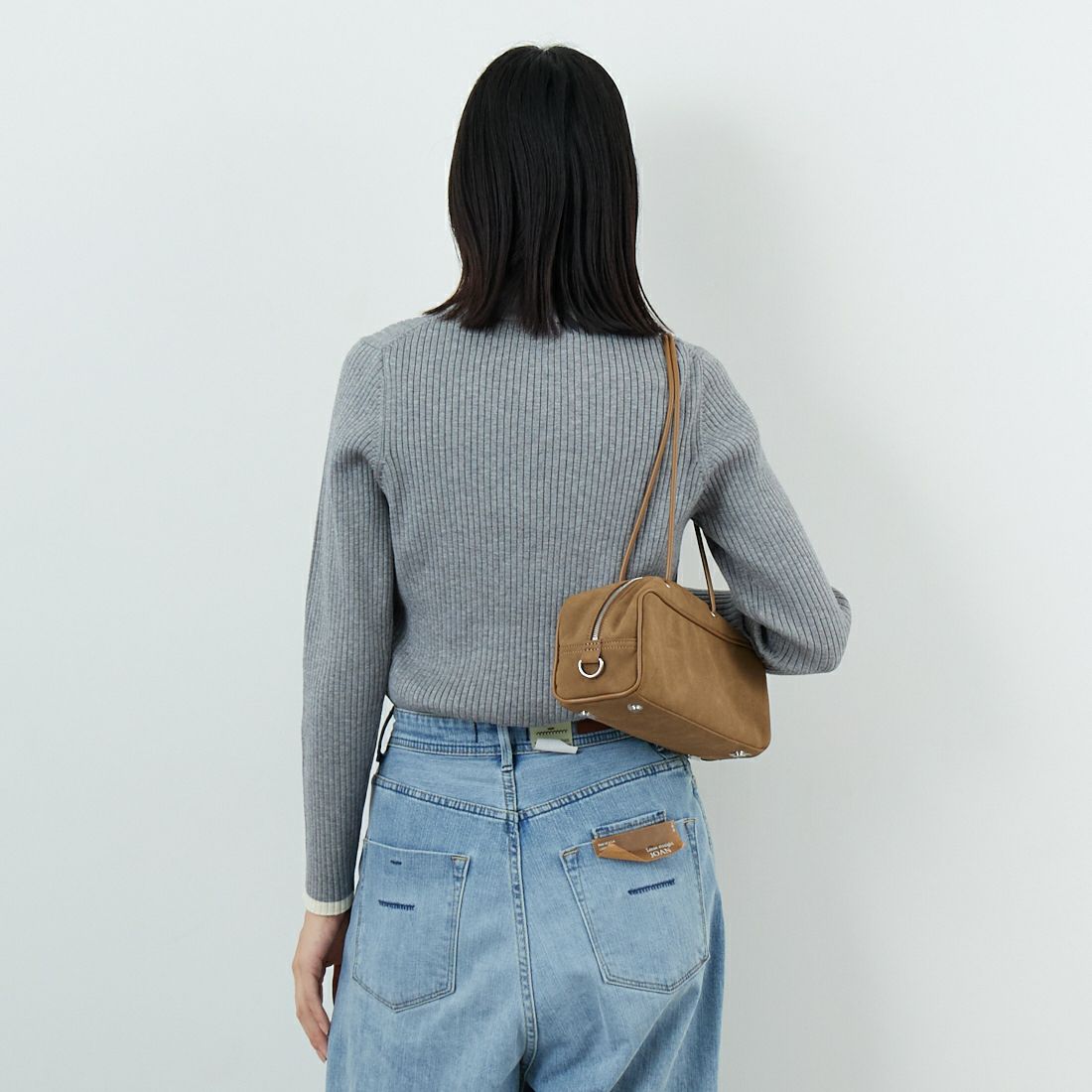 Jf Ready Made [ジェイエフレディメイド] モックネックニット [3106203] 821 ﾓｸｸﾞﾚｰ &&モデル身長：162cm 着用サイズ：F&&