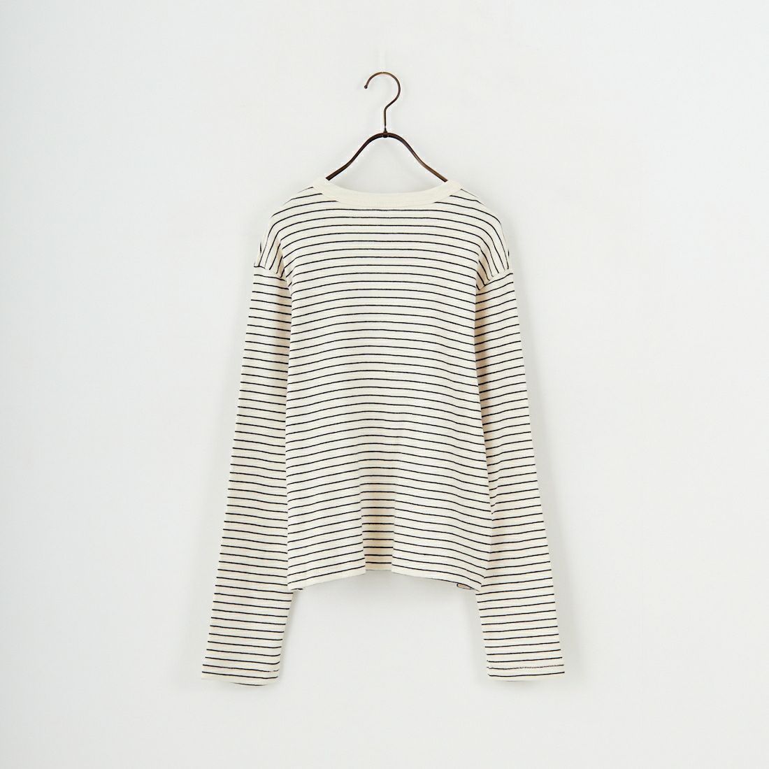 Health knit [ヘルスニット] クルーネックカーディガン [53022] NAT/BLK