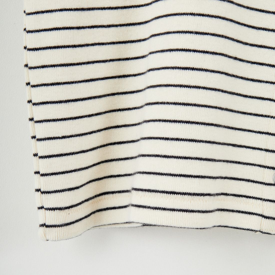 Health knit [ヘルスニット] クルーネックカーディガン [53022] NAT/BLK