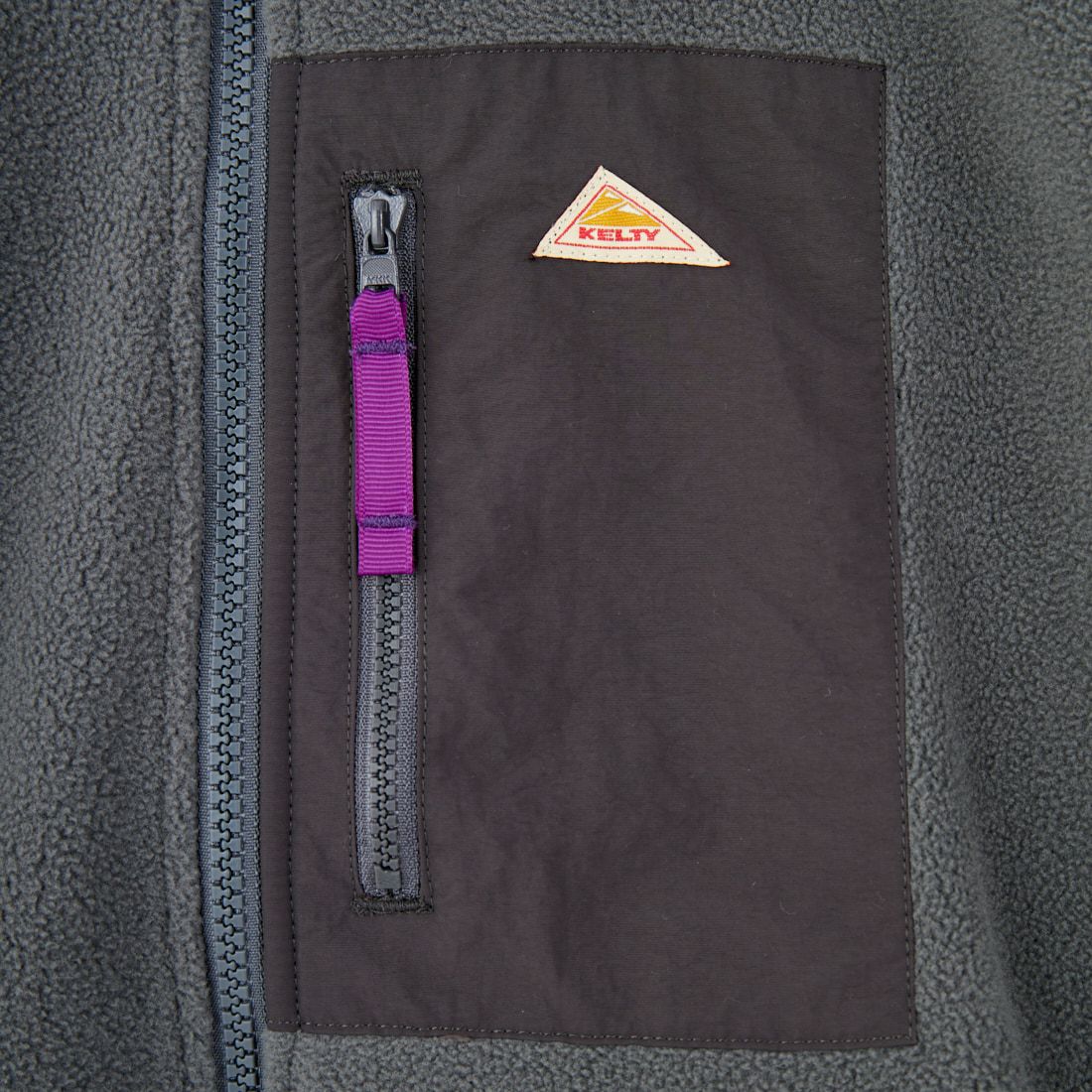 KELTY [ケルティ] 別注 フリース スタンドネックベスト [KE254W30IN02-JF] CHARCOAL