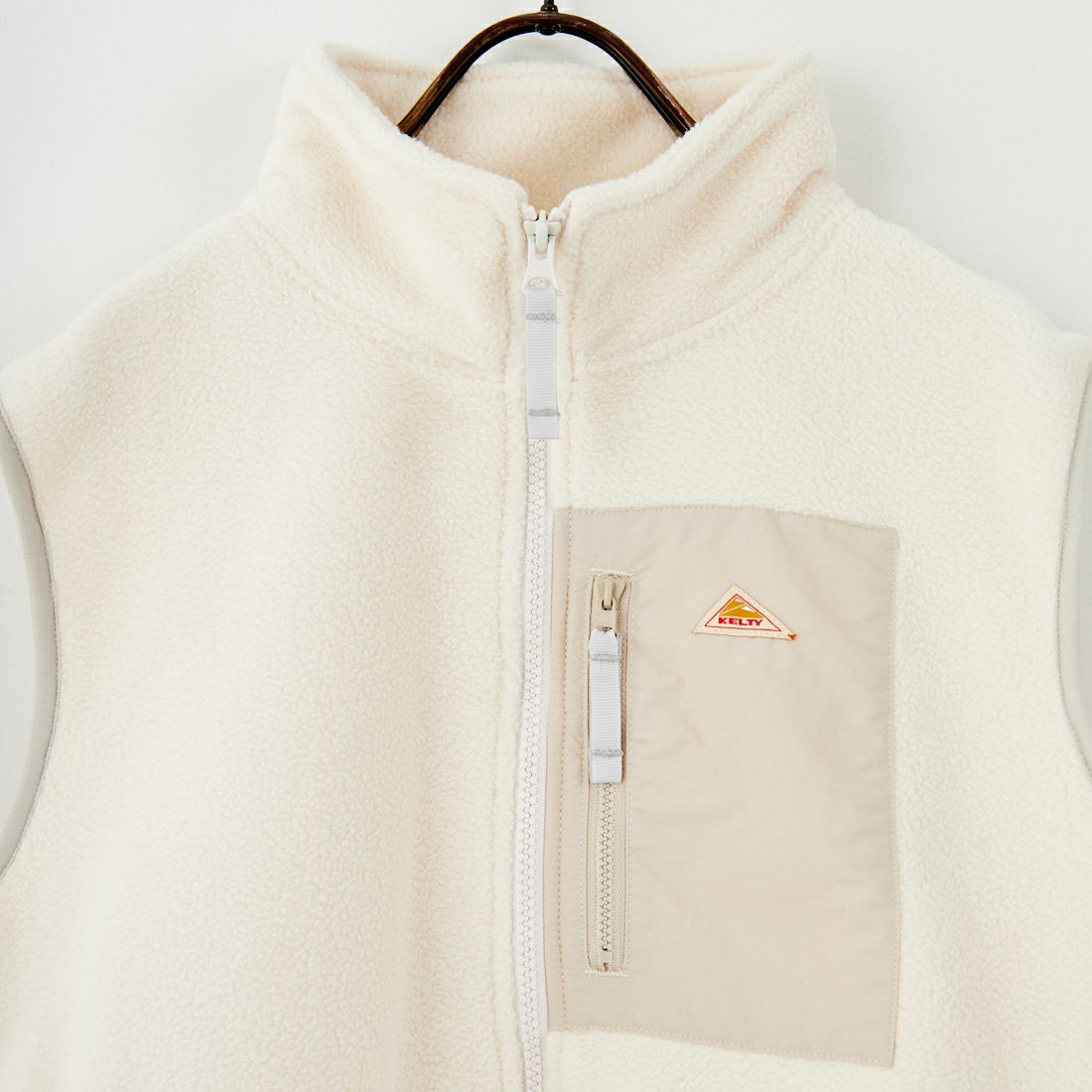 KELTY [ケルティ] 別注 フリース スタンドネックベスト [KE254W30IN02-JF] IVORY