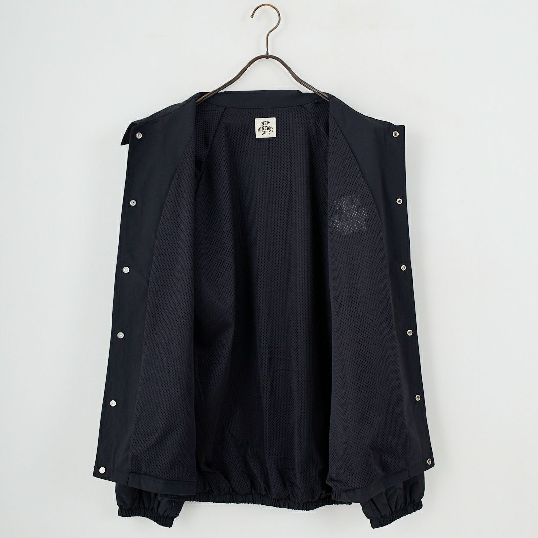 NEW VINTAGE GOLF [ニュービンテージゴルフ] NVG ストレッチコーチジャケット [NVG-0413] BLACK