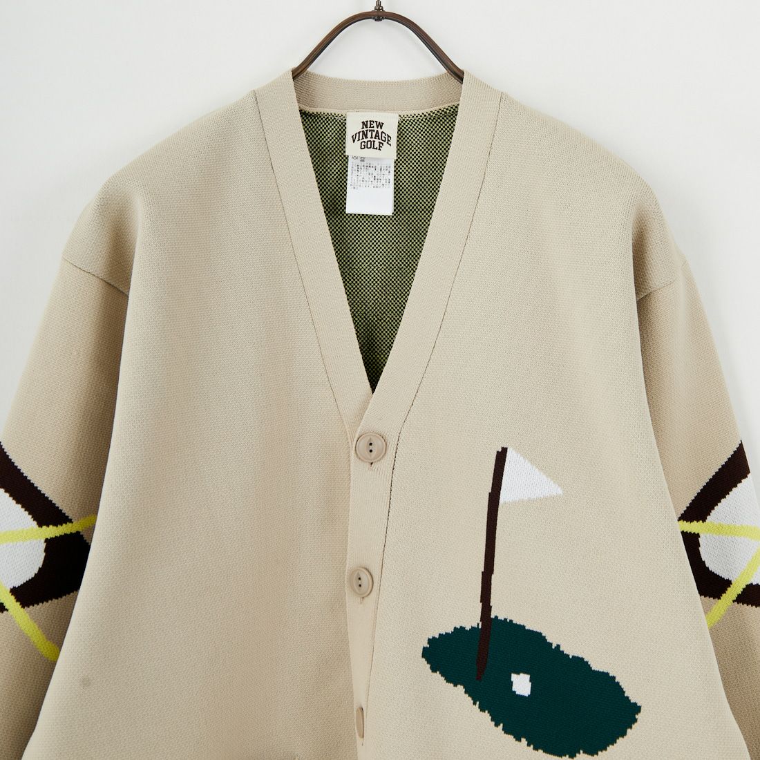 NEW VINTAGE GOLF [ニュービンテージゴルフ] NVG カウチンニットカーディガン [NVG-0408] BEIGE