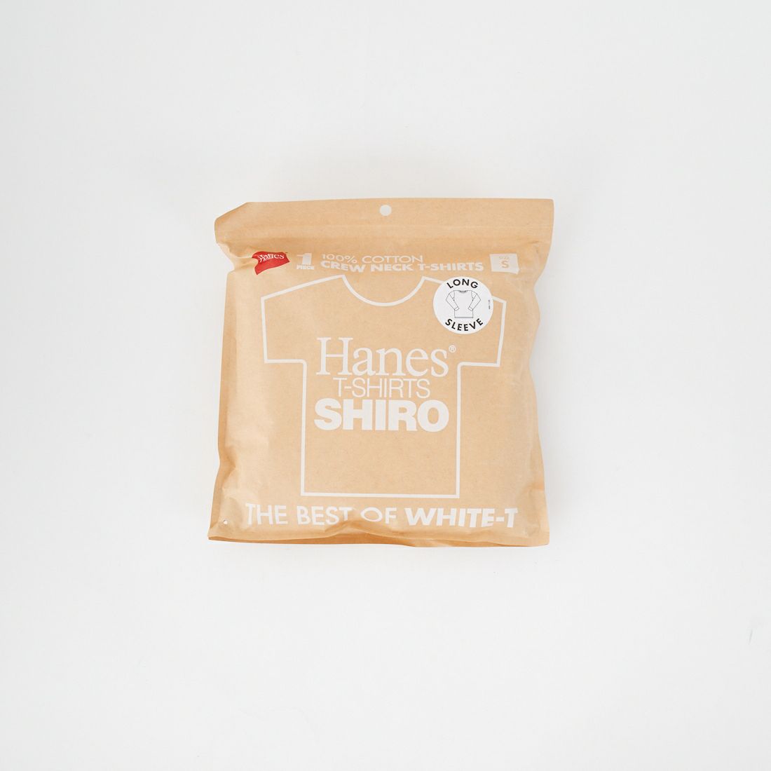 Hanes [ヘインズ] SHIRO クルーネックロングスリーブTシャツ [HM4-A201] 010 ﾎﾜｲﾄ