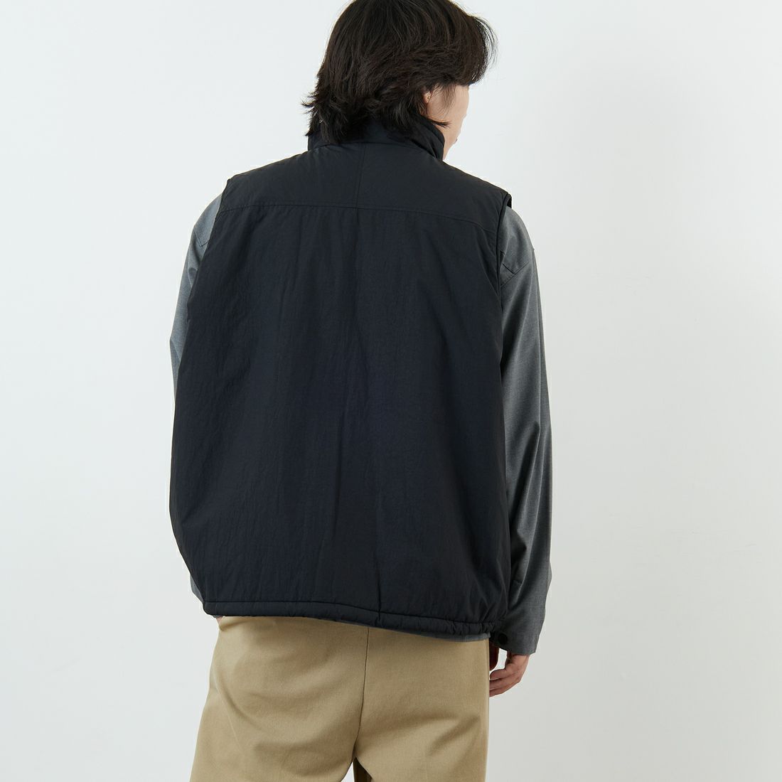 WILD THINGS [ワイルドシングス] モンスターベスト [WT25103SK] BLACK &&モデル身長：179cm 着用サイズ：L&&