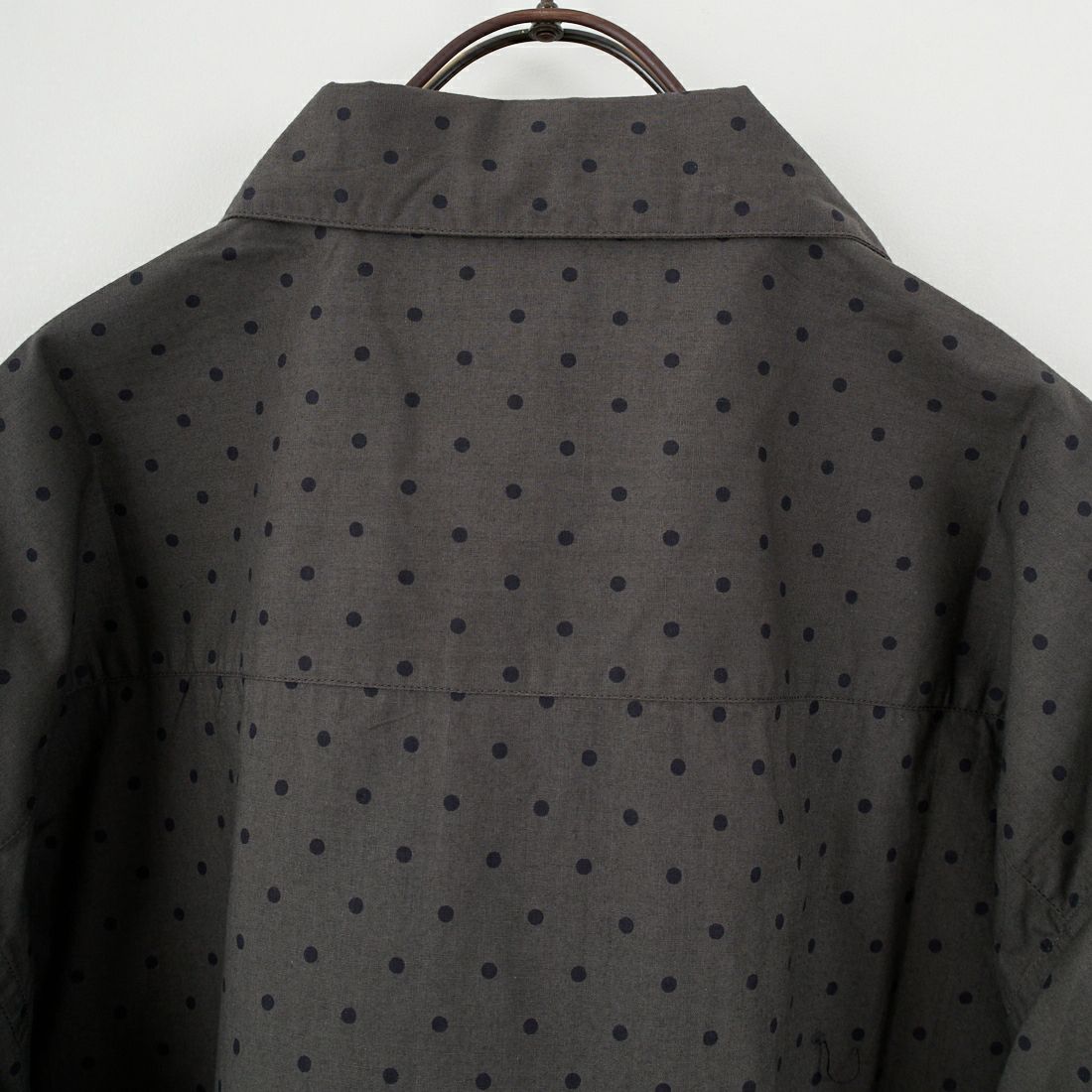 soil [ソイル] ドットコットンポプリン フラップポケットシャツ [NSL25531] 973M GY M.