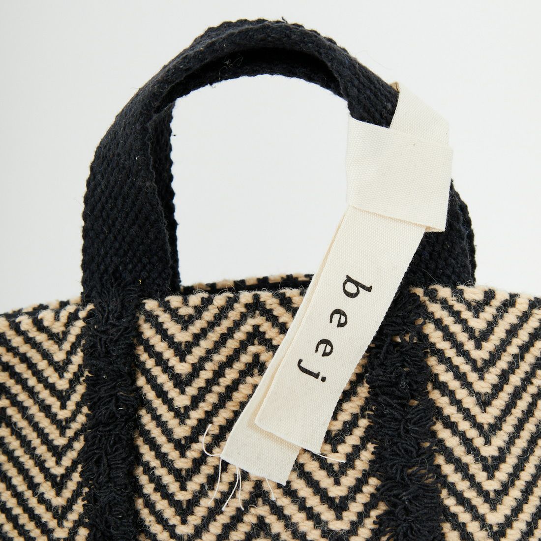 beej [ビージ] ウールウーブントートバッグ [25FW-PWMI-IT-008] BLACK