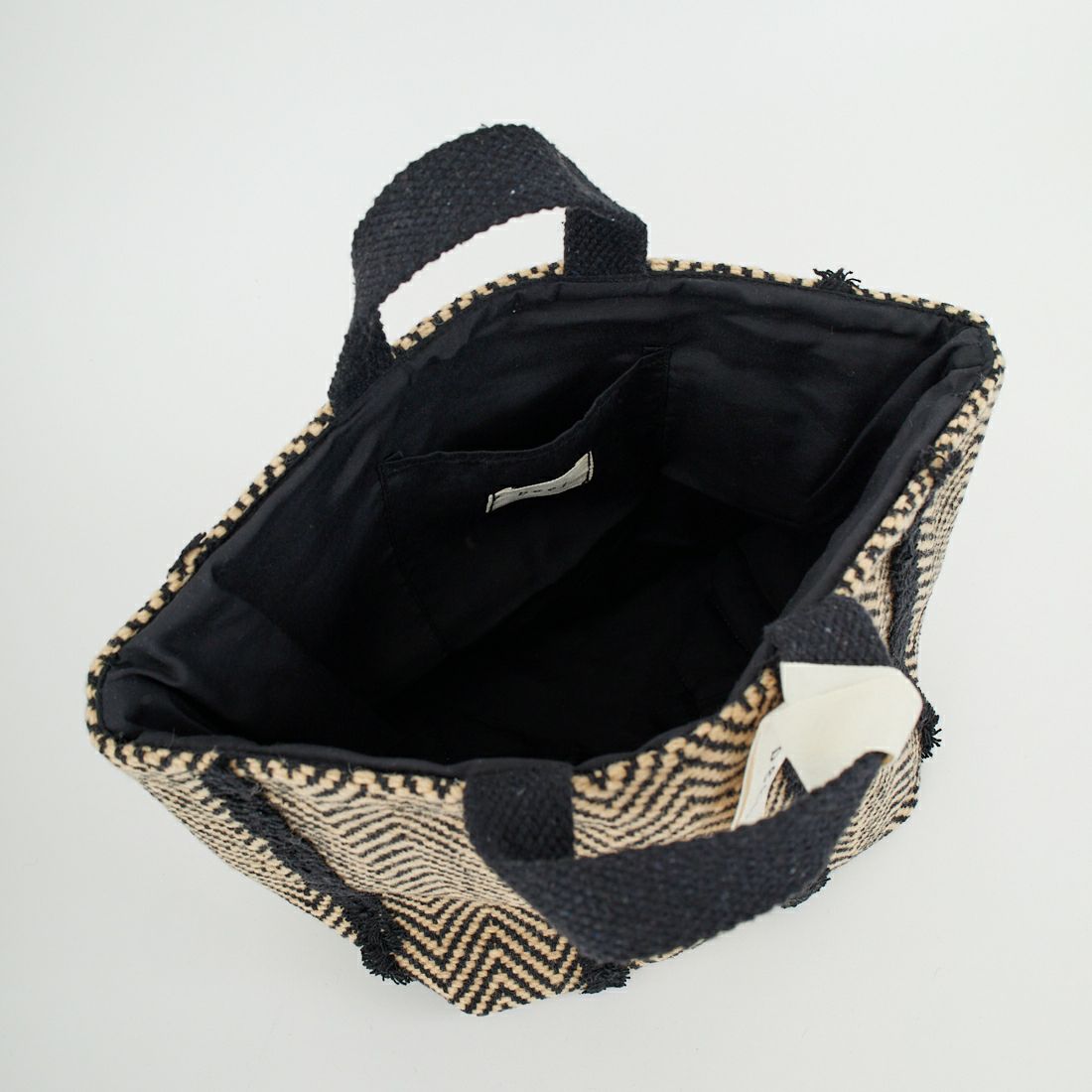 beej [ビージ] ウールウーブントートバッグ [25FW-PWMI-IT-008] BLACK