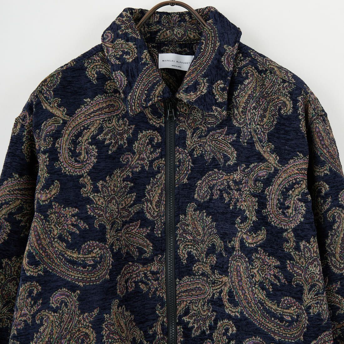 MANUAL ALPHABET [マニュアルアルファベット] ゴブラン ジップシャツジャケット [MA-J-421] NAVY