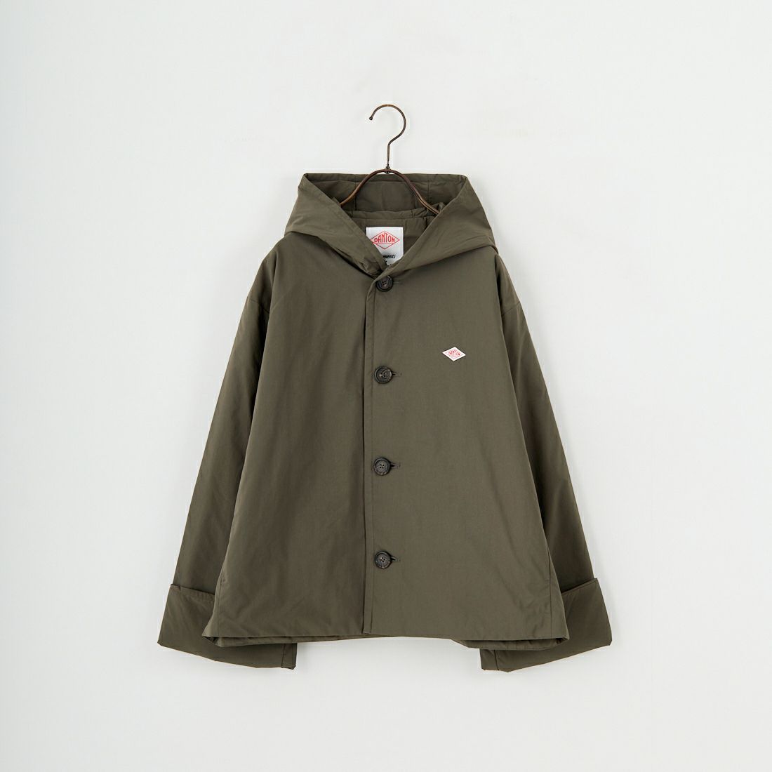 DANTON [ダントン] ピーチタフタ フーデッドジャケット [DT-A0673PNT] DEEP OLIVE